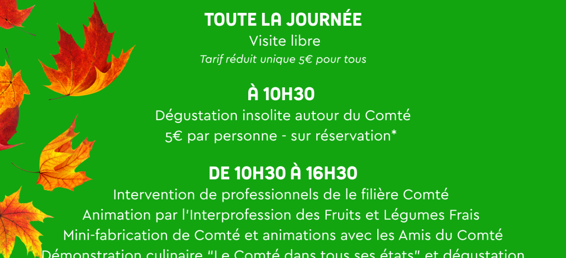 AFFICHE ANIMATIONS  - 11 Novembre  © La Maison du Comté 