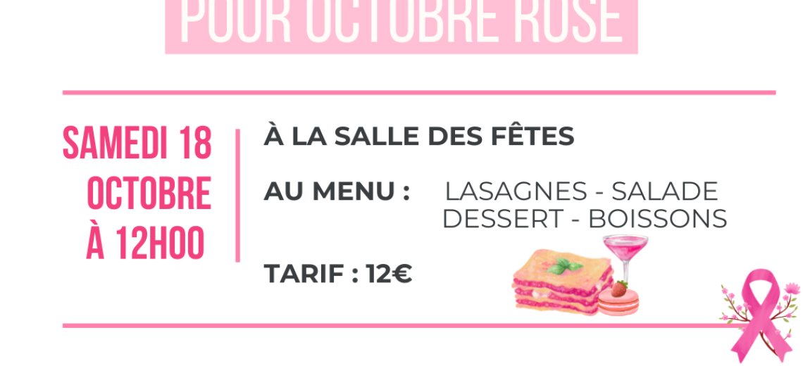 Repas solidaire - Octobre Rose © Mona +