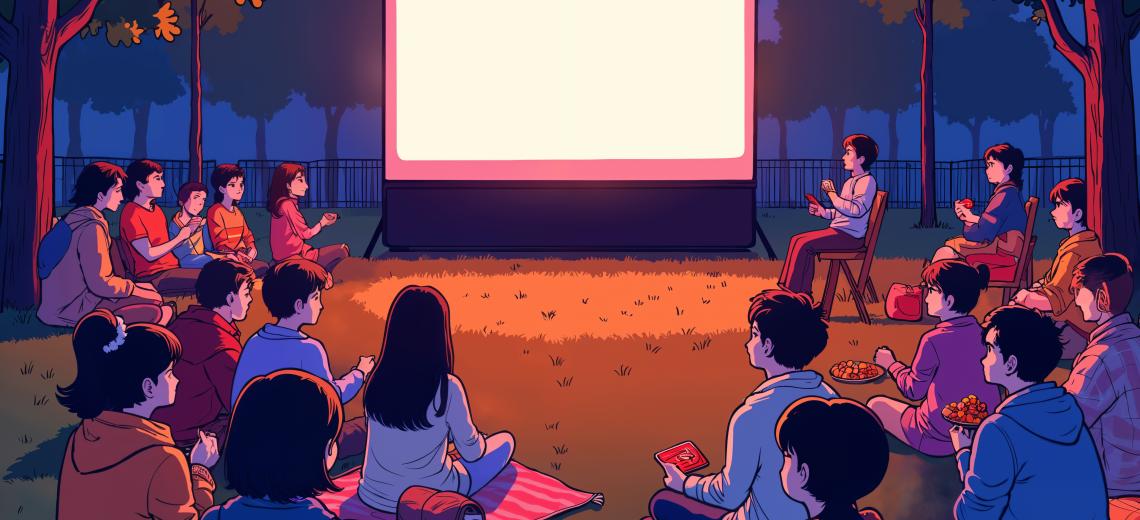 outdoor-movie-night-with-friends © magnific