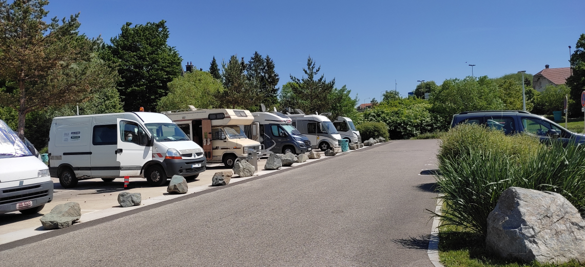 Aire de camping car - Capitainerie © Pays de Montbéliard Tourisme