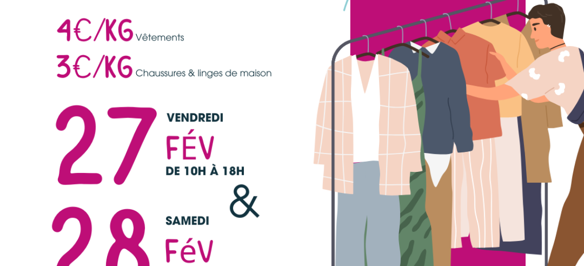 Vente au kilo de vêtements & chaussures © Frip'vie