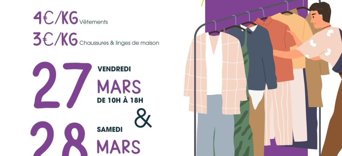 Vente au kilo de vêtements & chaussures © Frip'vie