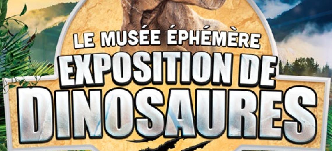 Le musée éphémère - Exposition de dinosaures © Mona +