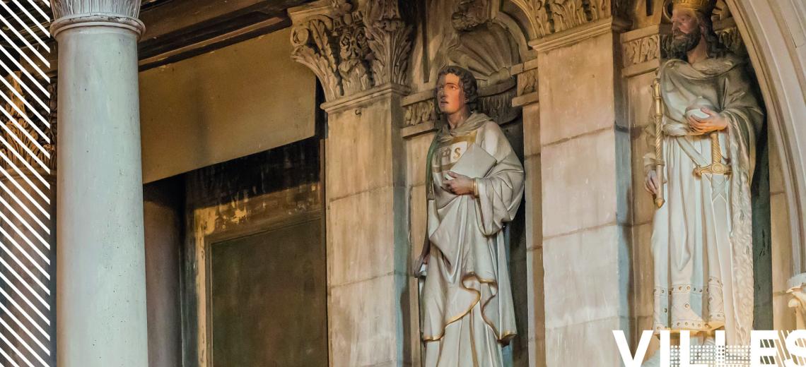 Les statues de l'église St Maimbœuf © Mona +