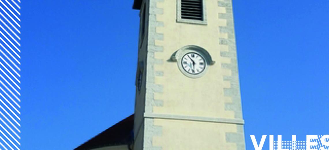 L'église et le temple de Voujeaucourt © Mona +