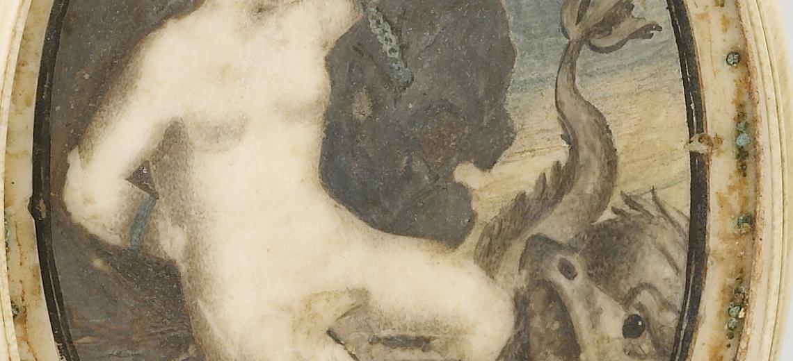 Dimanche au musée 'Vous voulez des histoires ?' © Boîte Ivoire peint 18e siècle  Collections musées de Montbéliard  P. Guenat (détail)