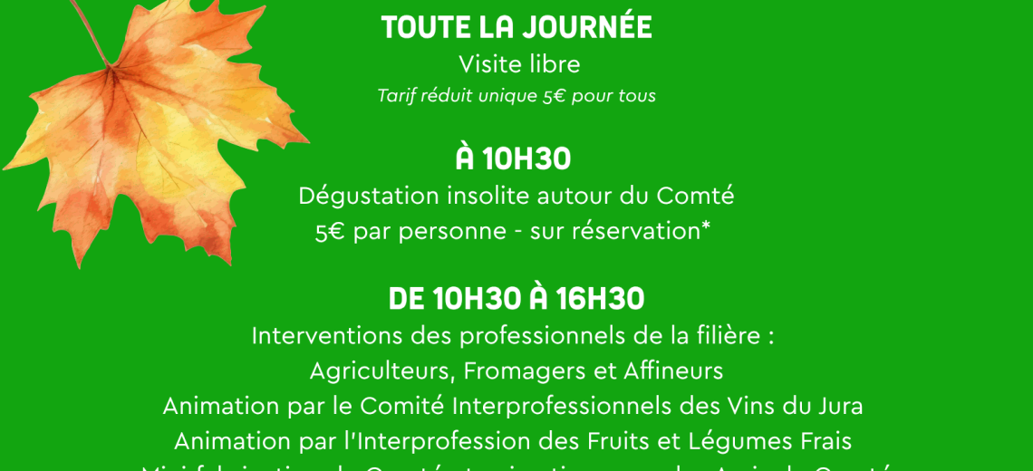 Journée anniversaire 14 octobre  © La Maison du Comté 