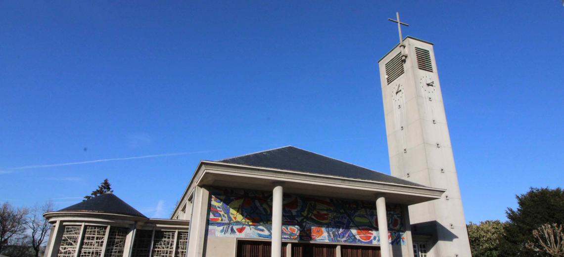 EGLISE DU SACRÉ-COEUR À AUDINCOURT © Pays de Montbéliard Tourisme