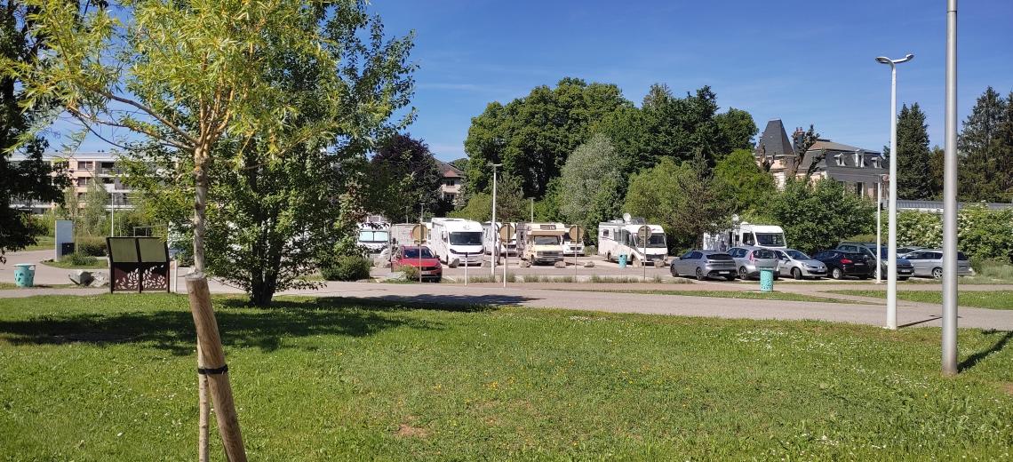 Aire de camping car - Capitainerie © Pays de Montbéliard Tourisme