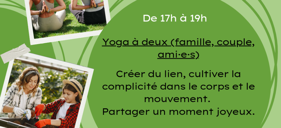 Yoga a la ferme - yoga à 2 © Ferme du ruisseau Audincourt