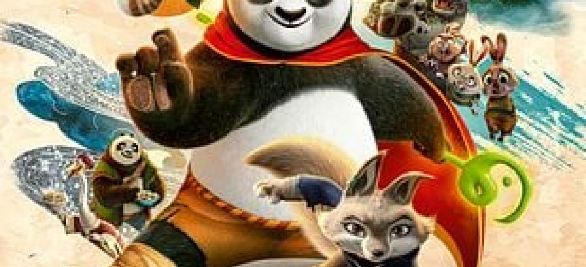 Projection en plein air du film KUNG FU PANDA 4 © Centre Image