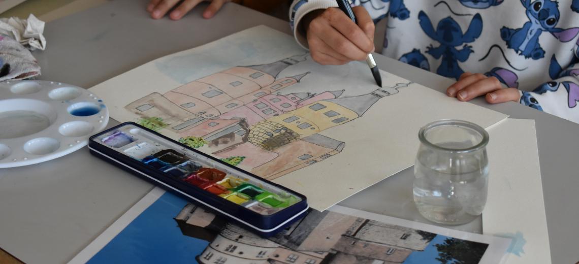 Atelier d’aquarelle « Dessine-moi un château » © @Ville de Montbéliard