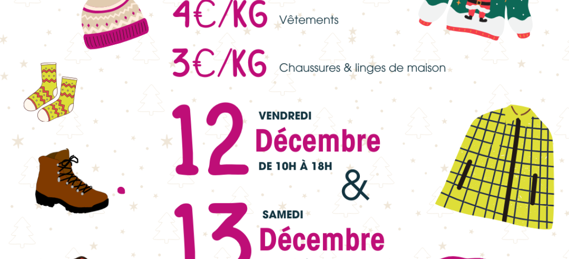 Vente au kilo de vêtements et chaussures © Frip'vie