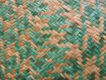 handcraft weave made of natural and green coloured vegetable fiber