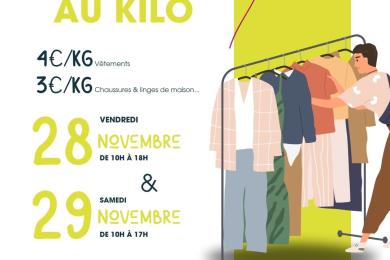 Vente au kilo de vêtements © Frip'vie