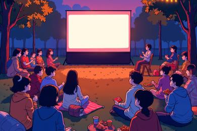 outdoor-movie-night-with-friends © magnific