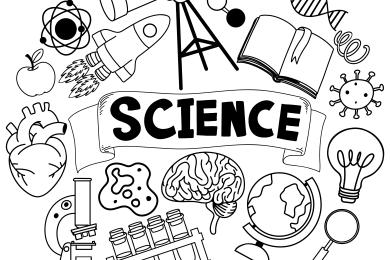 Science Banner with Doodle Icons © magnific
