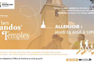 Randos Temples : Allenjoie © Pays de Montbéliard Tourisme
