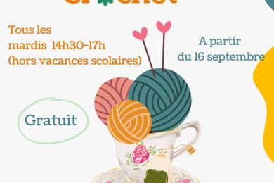Affiche tricot crochet  - 1 © libre de droit