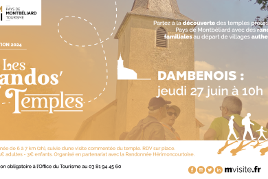 Randos Temples Dambenois ©  Pays de Montbéliard Tourisme