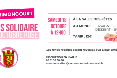 Parcours de 4km (départ mairie) Ouvert à tous : familles, amis, ... Inscription : 2€ - 2 © MairieHerimoncourt