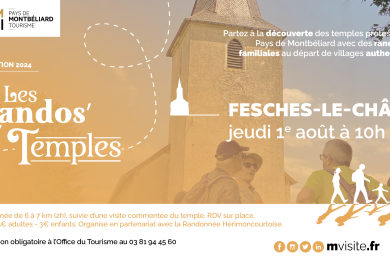 Randos Temples : Fesches-le-châtel © Pays de Montbéliard Tourisme
