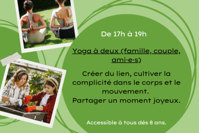 Yoga a la ferme - yoga à 2 © Ferme du ruisseau Audincourt
