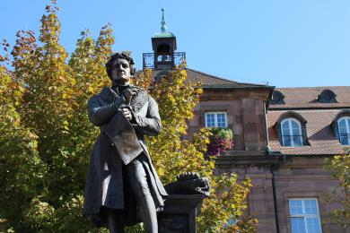 Statue Cuvier © Office de Tourisme du Pays de Montbéliard