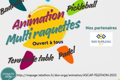 Animation Multi raquettes Téléthon © Mona +